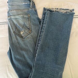 MOTHER Light Blue Ankle Jeans